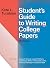 Student’s Guide to Writing College Papers