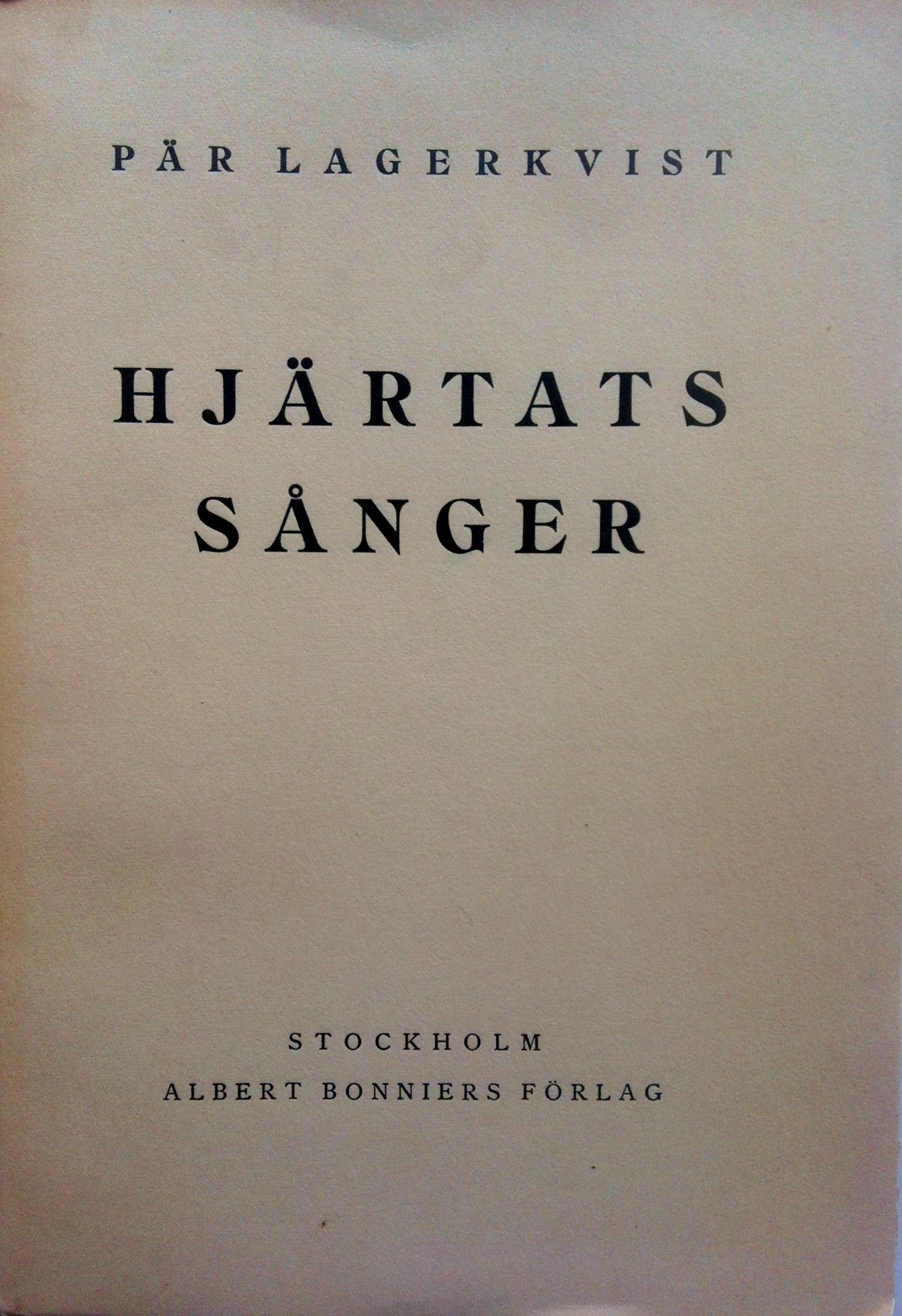 Hjärtats sånger (Unknown Binding)