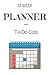 52 Week Planner with To-Do ...