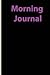Morning Journal: black Line...