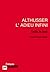 Althusser, l'adieu infini