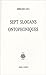 Sept slogans ontophoniques