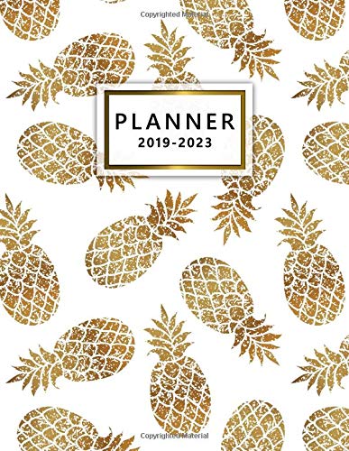 Calendrier 2023 Ananas 2019-2023 Planner: White Golden Pineapple 5 Year Planner With 60 Months  Calendar Spread. Five Year Organizer Agenda Schedule Notebook And Business  Planner. By Not A Book