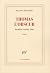 Thomas l'Obscur. Première version, 1941 by Maurice Blanchot Thomas l'Obscur. Première version, 1941 by Maurice Blanchot