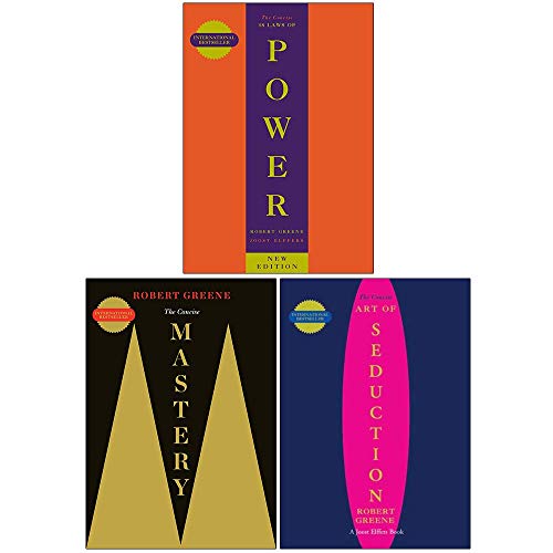 The Robert Greene Collection 3 Books Set (The Concise 48 Laws Of Power, The Concise Mastery, The Concise Art of Seduction)