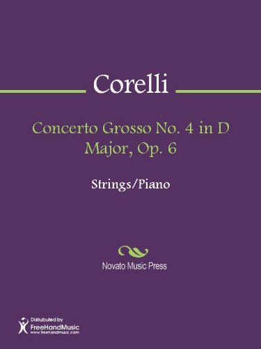 Concerto Grosso No 4 In D Major Op 6 Score By Arcangelo Corelli