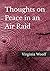 Thoughts on Peace in an Air Raid