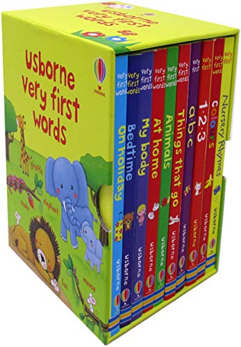 Usborne Very First Words Collection 10 Books Box Set (Board book)