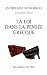 La Loi dans la pensée grecque