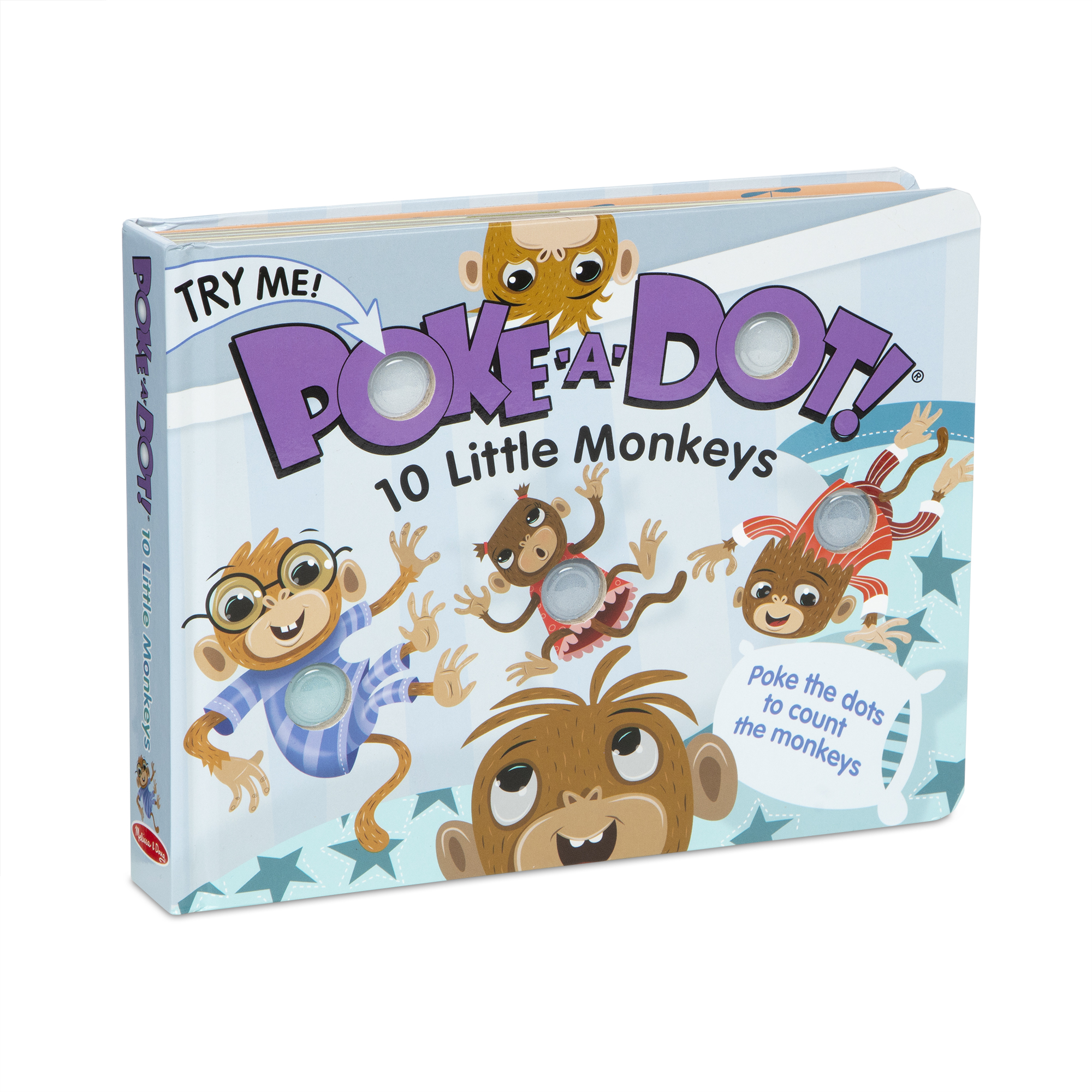 Poke-A-Dot: 10 Little Monkeys (Hardcover)