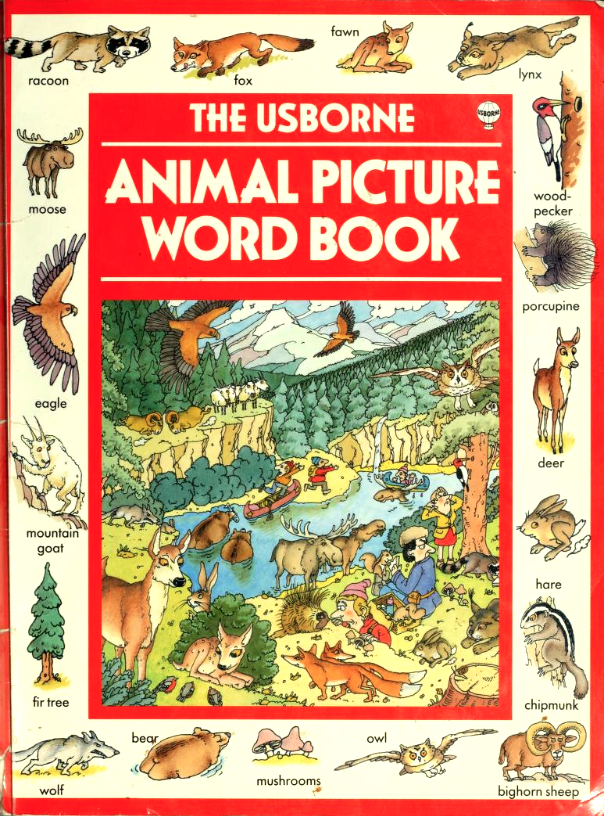 The Usborne Animal Picture Word Book (Paperback)