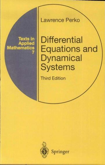 Differential Equations and Dynamical Systems (Texts in Applied Mathematics, 7)