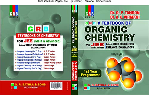 GRB A Textbook of Organic Chemistry for Jee 1st Year Programme (2019-2020 Examination)