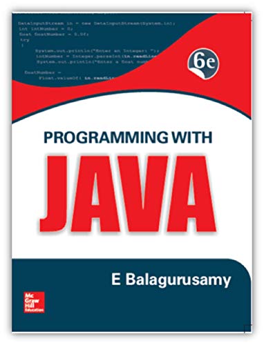 Programming with Java by E. Balagurusamy