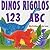 Dinos rigolos 123 ABC