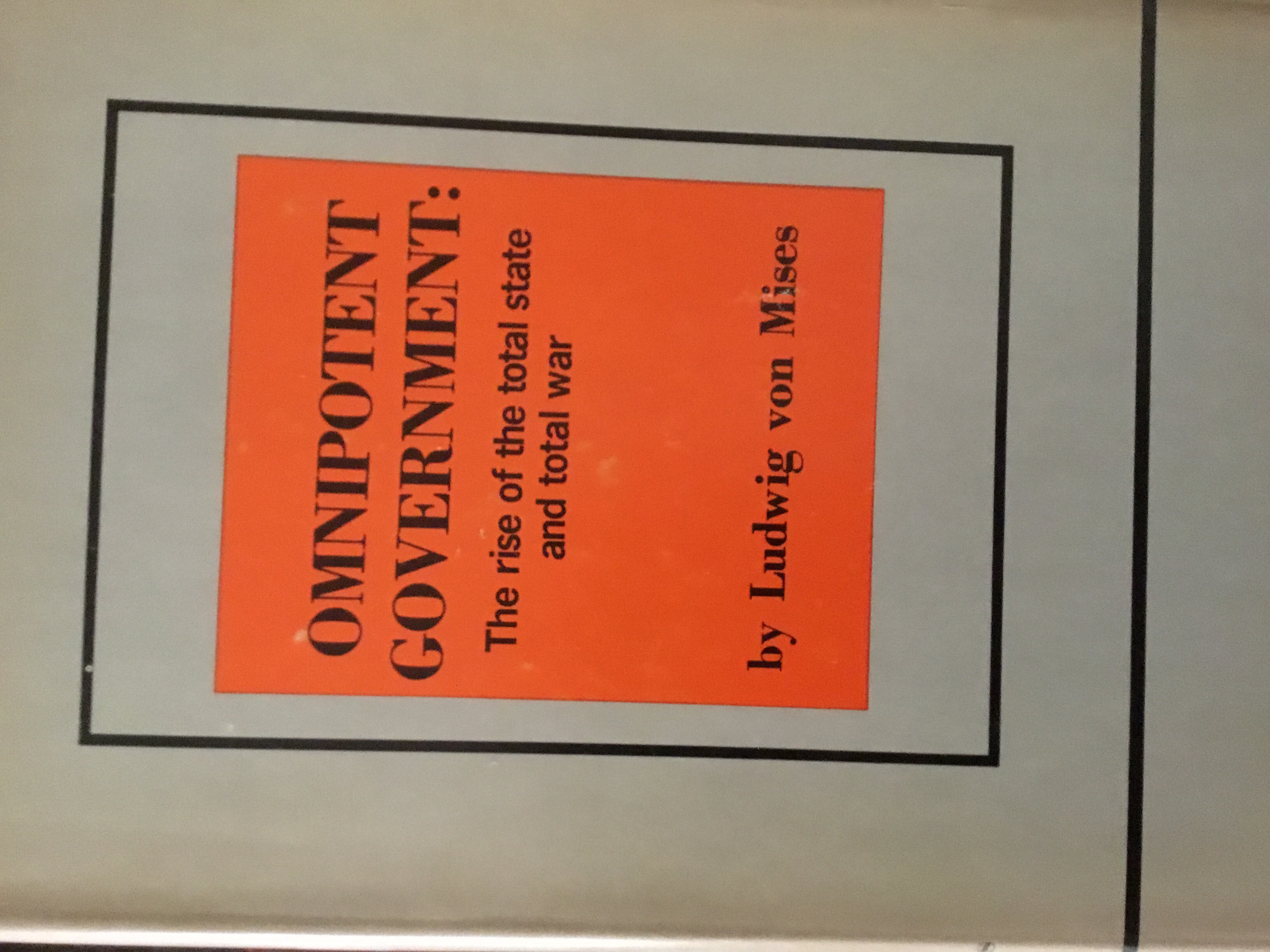 Omnipotent Government (Paperback)