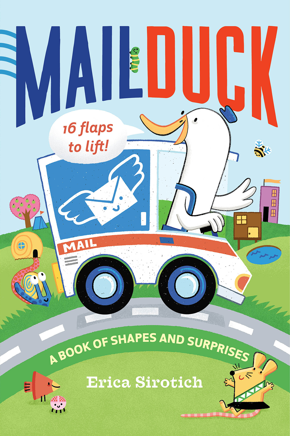 Mail Duck: A Book of Shapes and Surprises (Board Book)