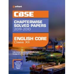 CBSE English Core Chapterwise Solved Papers Class 12 2019-10 (paperback)