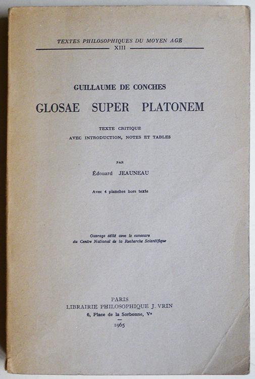 Glosae Super Platonem (Vrin-Reprise) (French Edition)