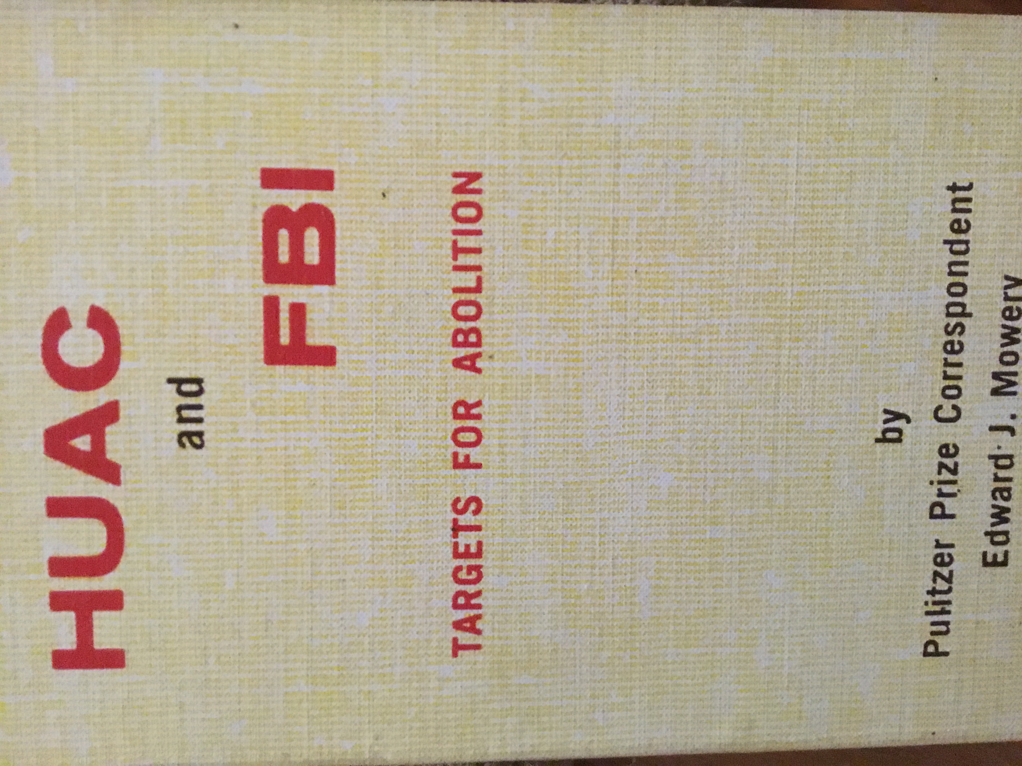 HUAC and FBI