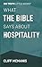 What the Bible Says About Hospitality (Big Truth little books)