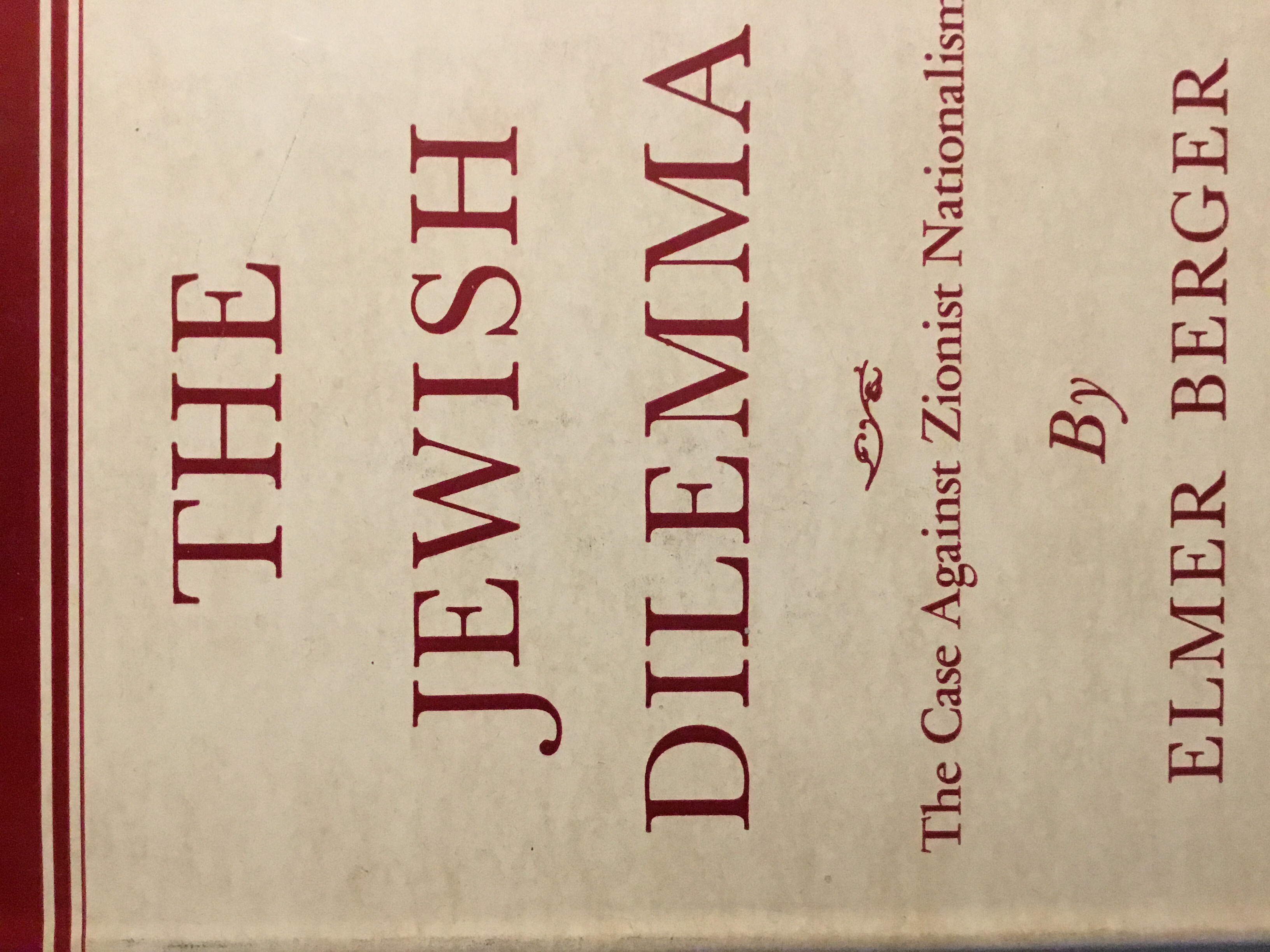 The Jewish Dilemma (Paperback)