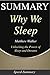 Summary: Why We Sleep: Book...