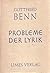 Probleme der Lyrik