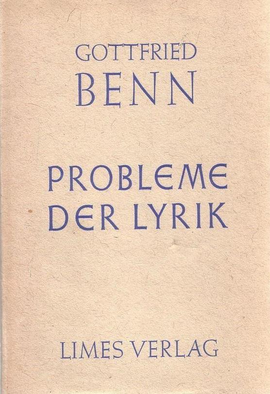 Probleme der Lyrik