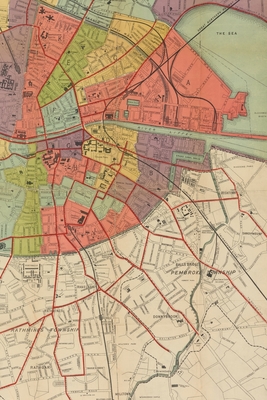 The Liberties Dublin Map 1915 Map Of The City Of Dublin And Its Environs: A Poetose Notebook /  Journal / Diary By Not A Book