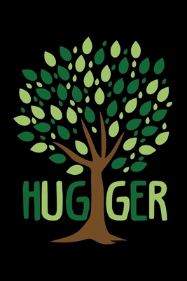 Journal Tree Hugger Planting Trees Eco Friendly Black Lined
