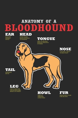 funny dog anatomy ruled notebook 6x9