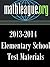 Elementary School Test Materials 2013-2014