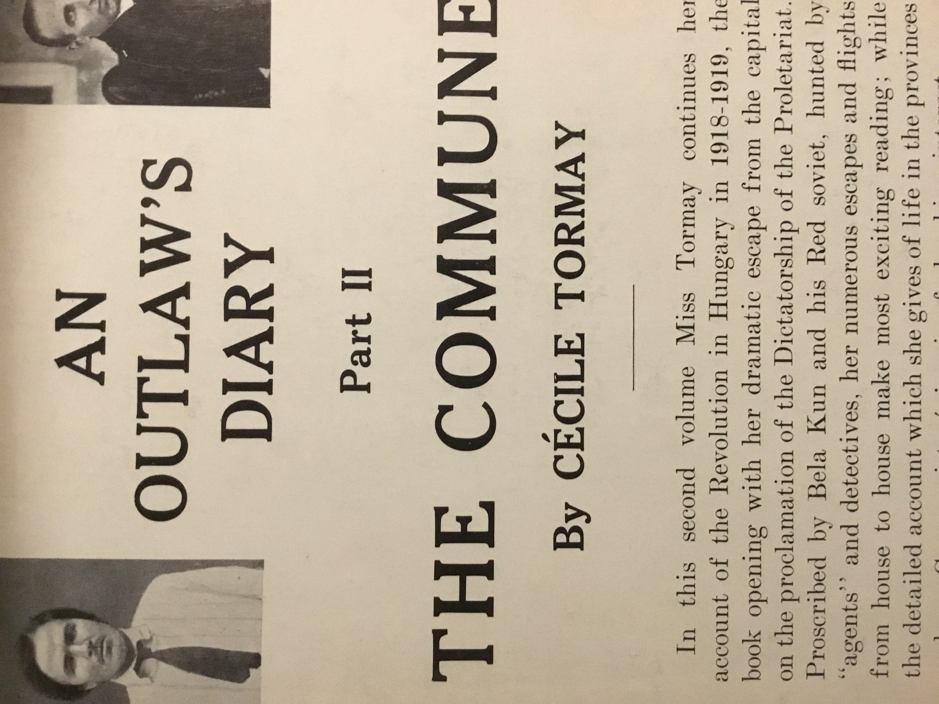 An Outlaw's Diary (Volume 1)