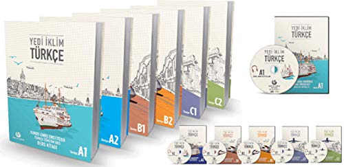 Turkish Language Complete Set Course Books Yedi iklim 6 Books 6 levels A1 A2 B1 B2 C1 C2 Yunus Emre Institute (Paperback)