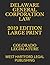 DELAWARE GENERAL CORPORATION LAW 2019 EDITION LARGE PRINT by Colorado Legislature