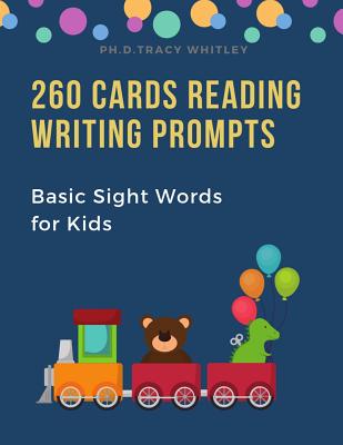 260 Cards Reading Writing Prompts Basic Sight Words for Kids: Easy learning to English word list pictures flash cards with Letters Tracing for ... builders with fun games plus 100+ worksheets.
