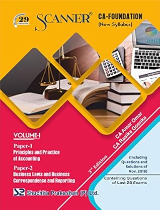 Scanner CA Foundation Volume-I : Paper-1 Principles and Practice of Accounting Paper -2 Business Laws and Business Correspondence and Reporting