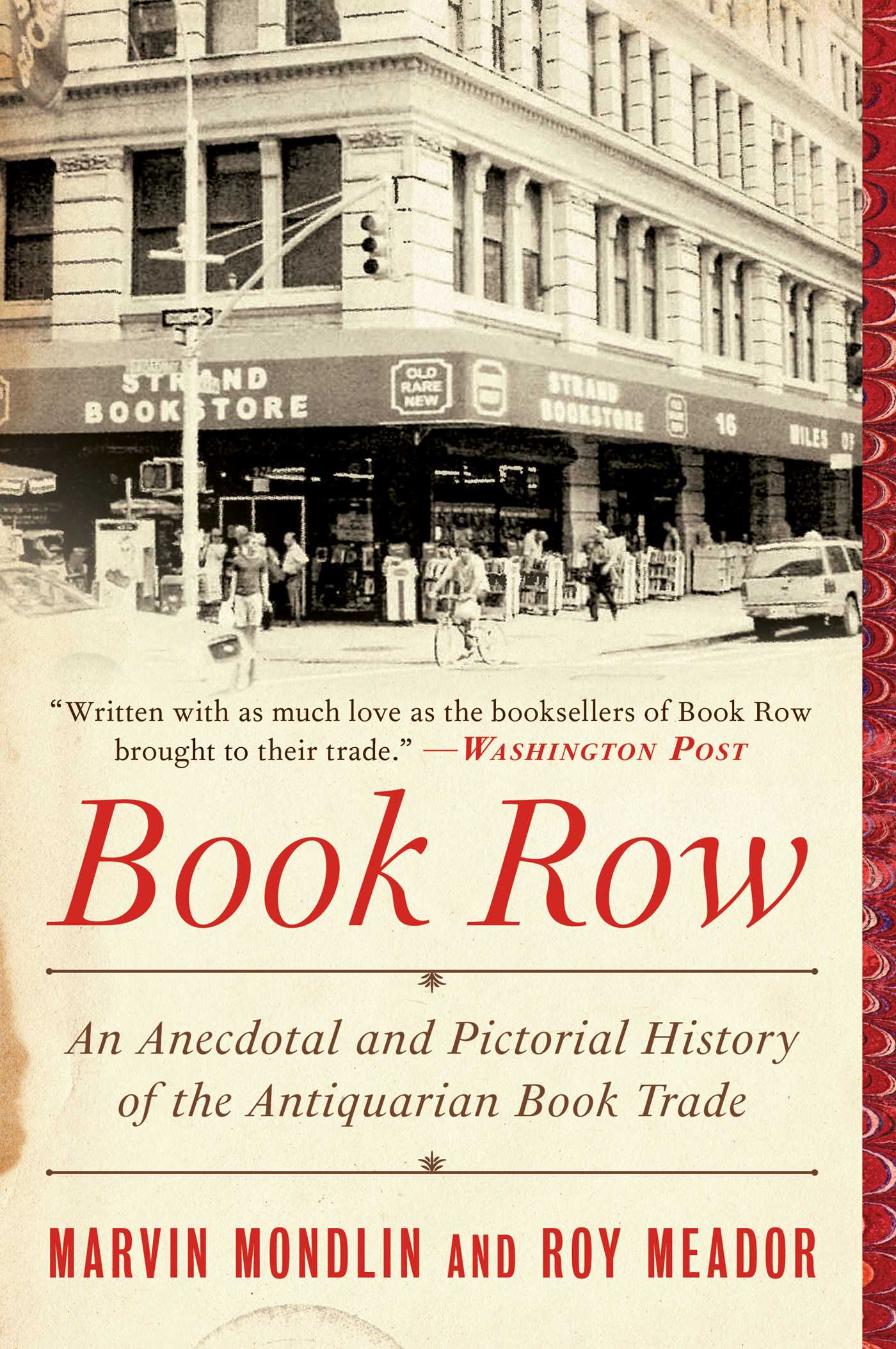 pdf download Book Row: An Anecdotal and Pictorial History of the Antiquarian Book Trade