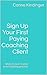 Sign Up Your First Coaching...