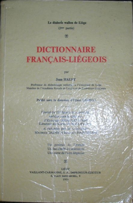 Le dialecte wallon de Liège (3ème parte) - Dictionnaire français-liégeois