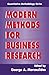 Modern Methods for Business Research (Quantitative Methodology Series)