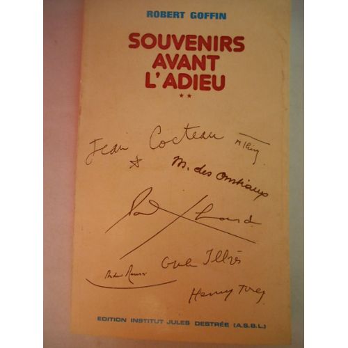 Souvenirs avant l'adieu (Par le monde, avec le P.E.N. Club)