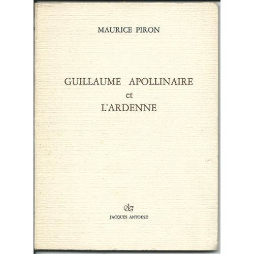 Guillaume Apollinaire et l'Ardenne (Paperback)