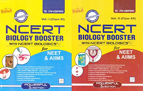 NCERT Biology Booster with NCERT Biologics for NEET & AIIMS ( Set of 2 Volumes) (2019-2020) Session