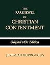 Book cover for The Rare Jewel of Christian Contentment: Original 1651 Edition