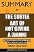 SUMMARY Of The Subtle Art o...