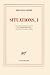 Situations I. Nouvelle édition revue et augmentée by Jean-Paul Sartre