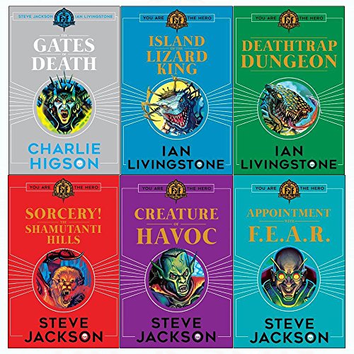 Fighting fantasy series 1 & 2 6 books collection set (Paperback)