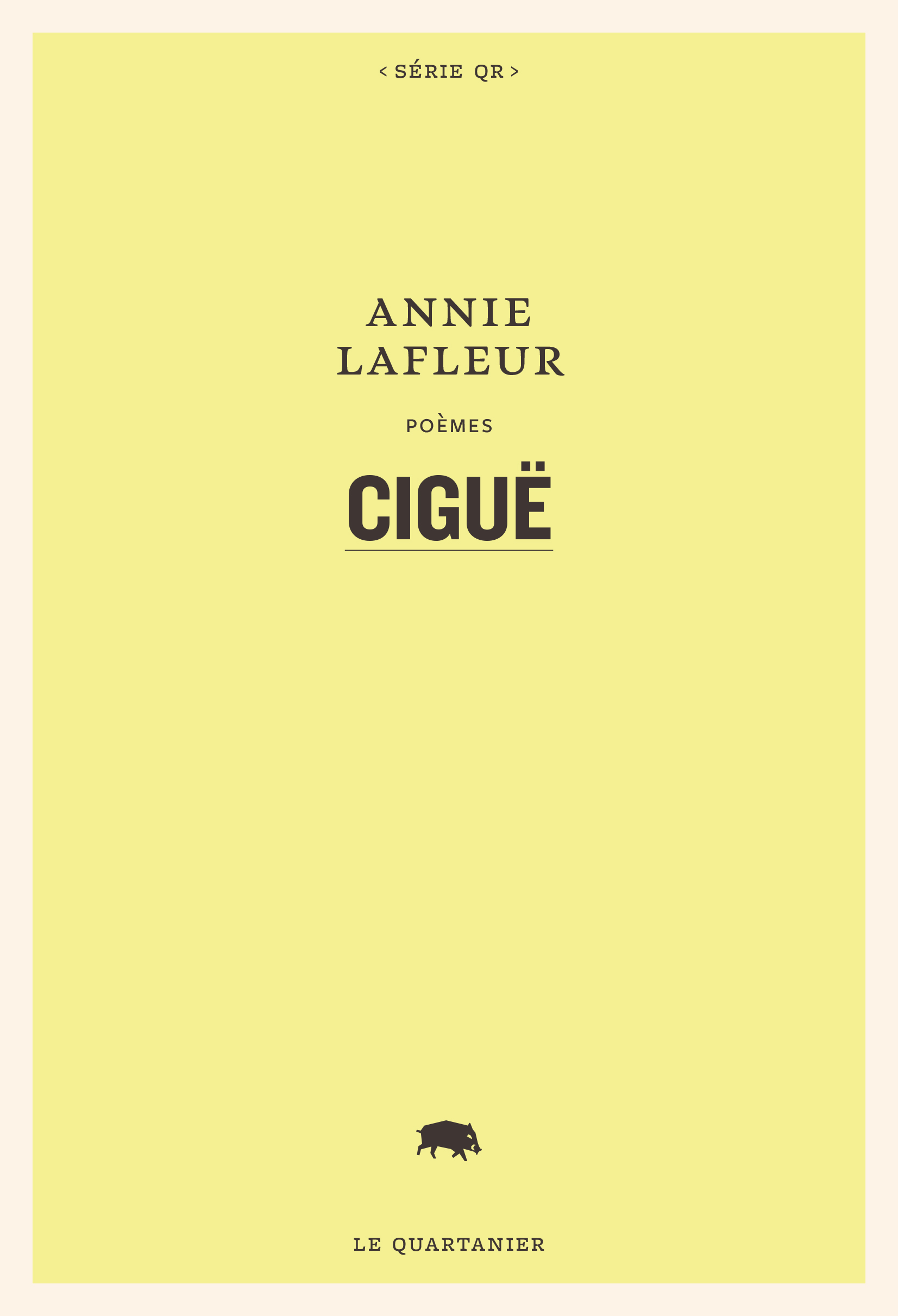 Ciguë (Paperback)